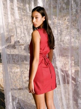 Rouje Sleek Red Mini Dress